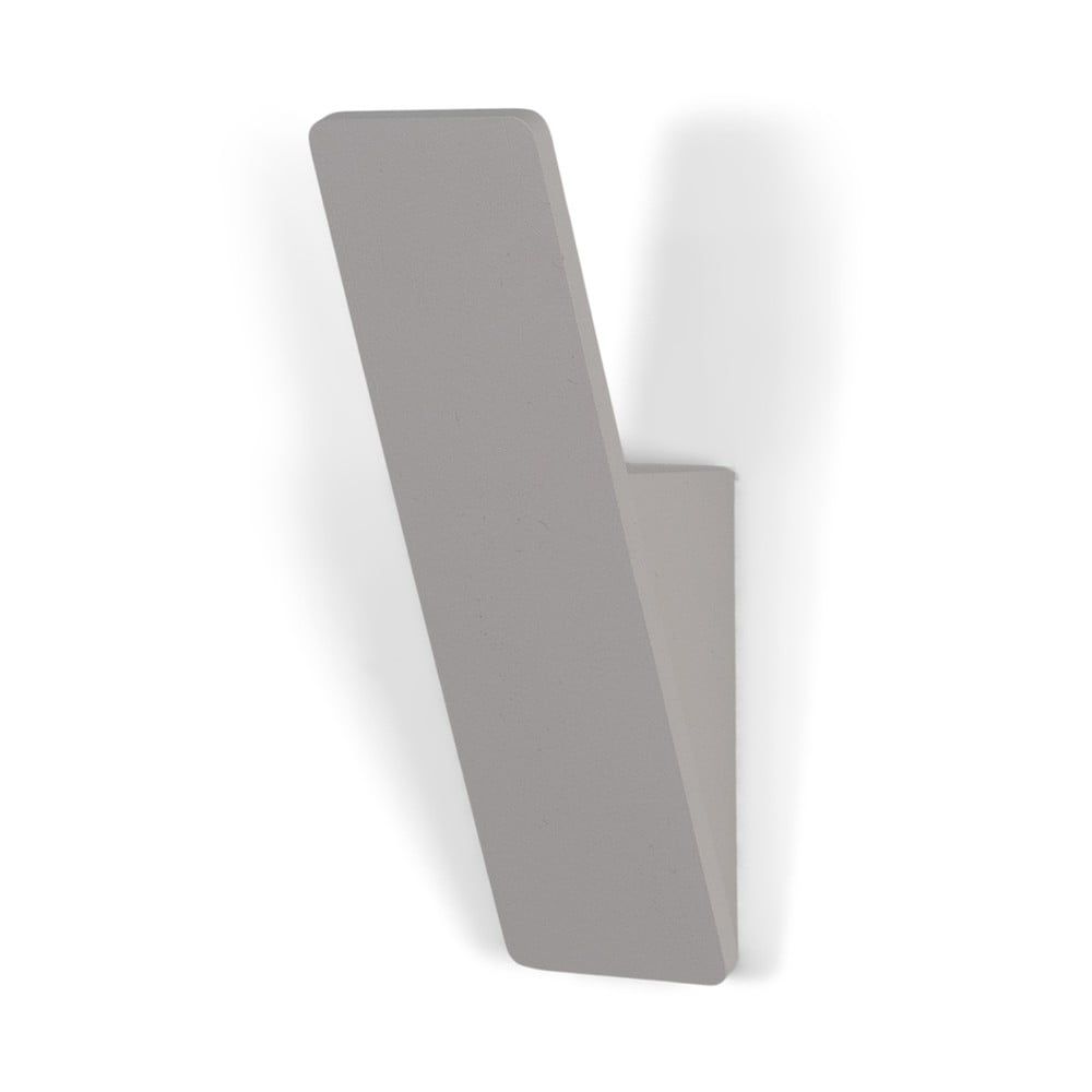 Světle šedý nástěnný ocelový háček Angle – Spinder Design - Bonami.cz