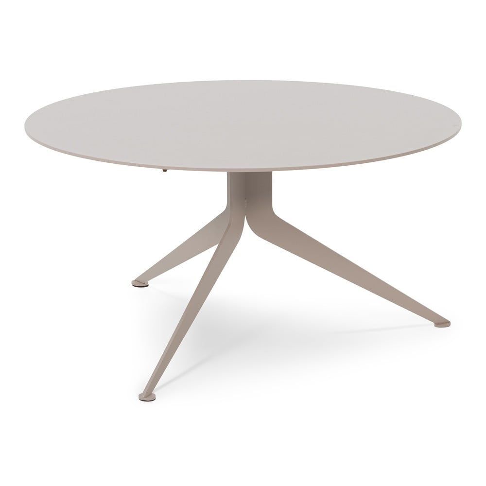 Šedo-béžový kovový kulatý konferenční stolek ø 76 cm Daley – Spinder Design - Bonami.cz
