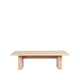 Dřevěný konferenční stolek JULE světlý 40x140 cm
