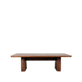 LABEL51 dřevěný konferenční stolek OLIVA tmavý 40x140 cm