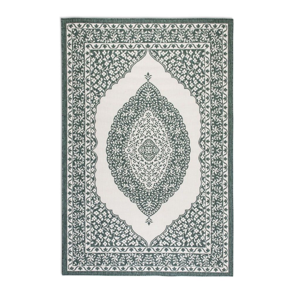 Krémovo-zelený venkovní koberec 200x290 cm Gemini – Elle Decoration - Bonami.cz