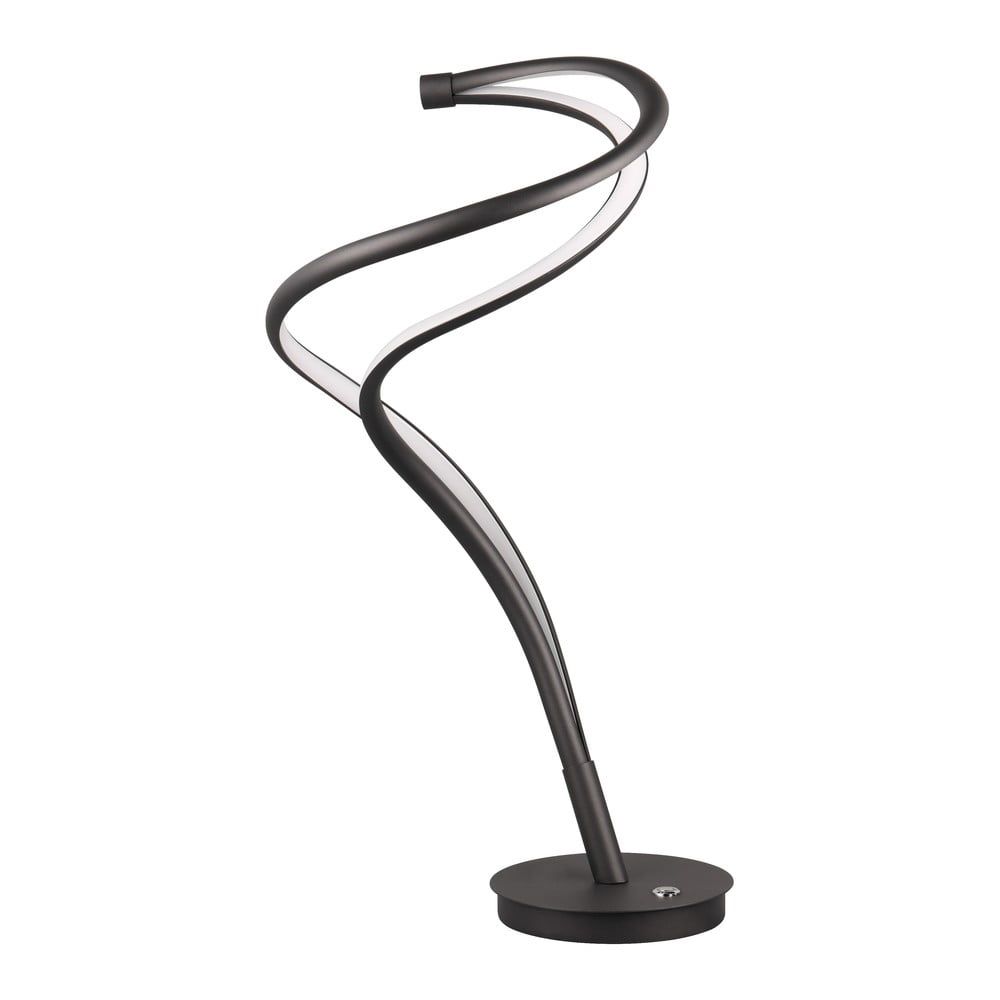 Černá LED stolní lampa s kovovým stínidlem (výška 56 cm) Nala – Trio Select - Bonami.cz