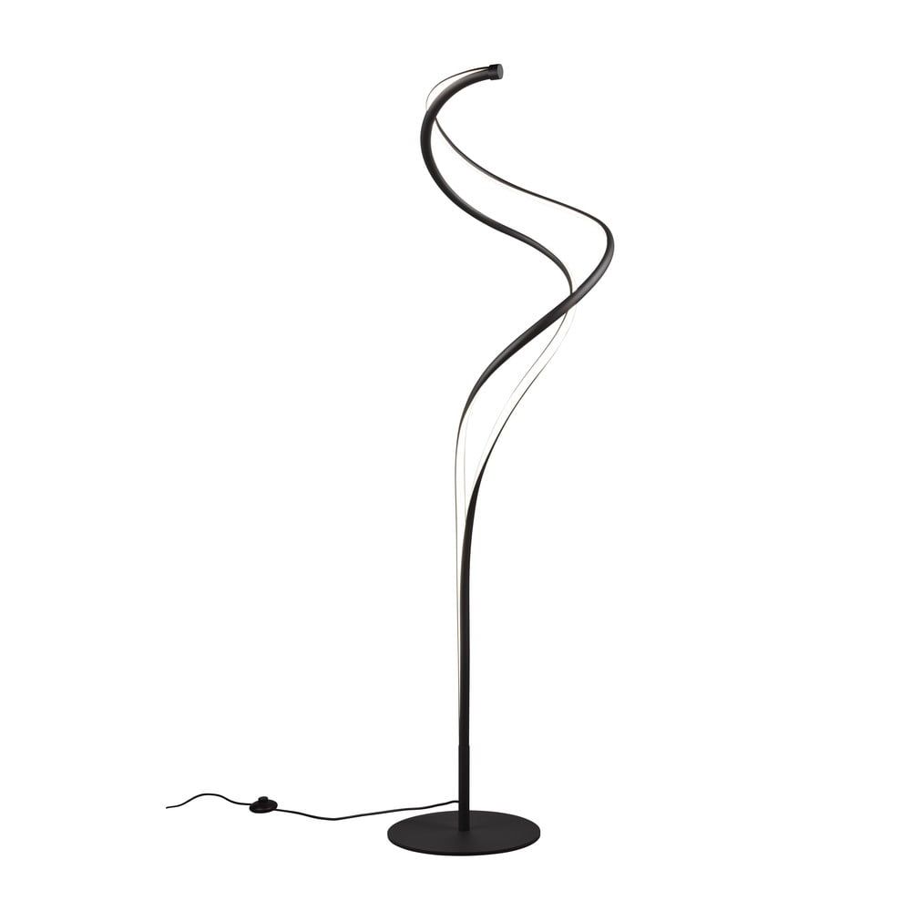 Černá LED stojací lampa s kovovým stínidlem (výška 160 cm) Nala – Trio Select - Bonami.cz