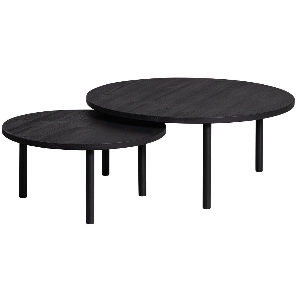 WOOOD Konferenční stolek LAUT černý ø60 cm - iodesign.cz