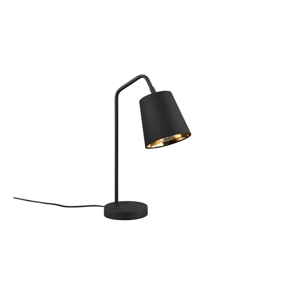 Černá stolní lampa s textilním stínidlem (výška 45 cm) Buddy – Trio - Bonami.cz