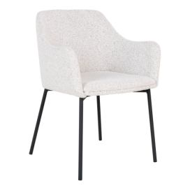 House Nordic Jídelní židle MELILLA bílé bouclé