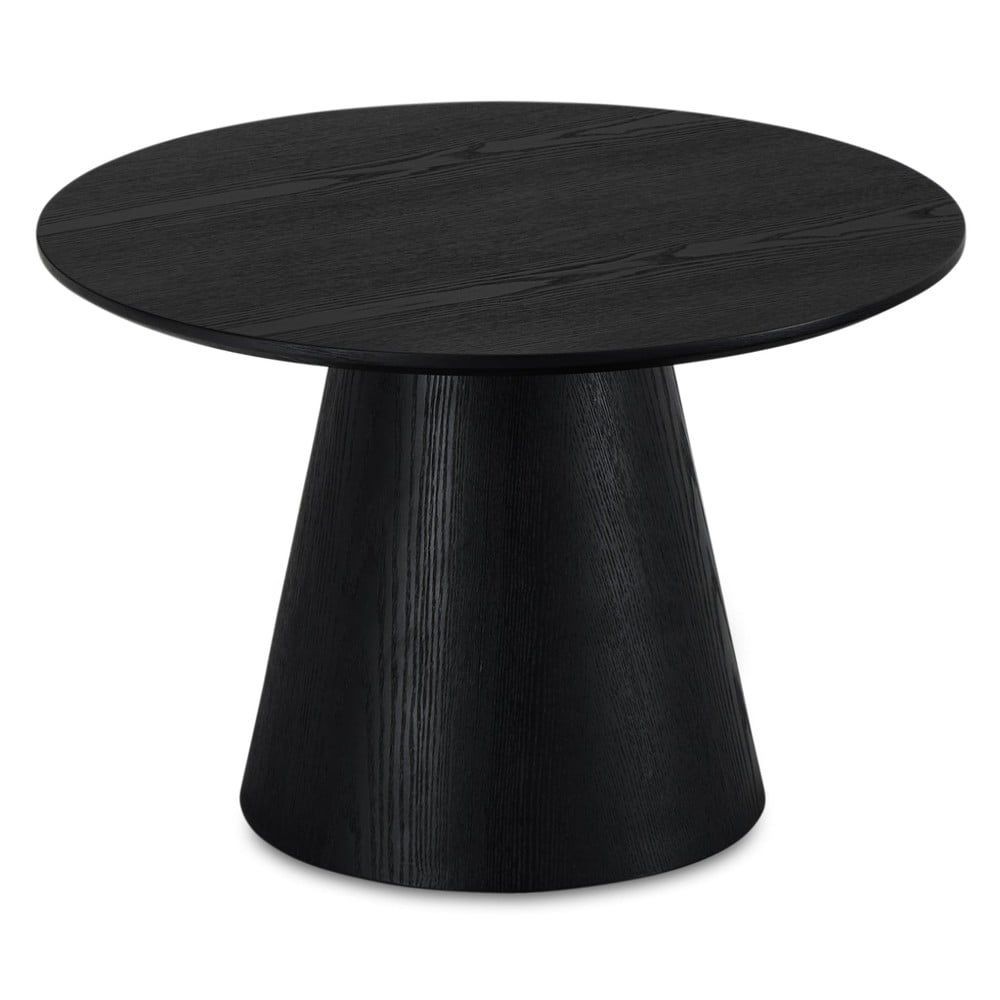 Černý konferenční stolek v dekoru dubu ø 60 cm Tango – Furnhouse - Bonami.cz