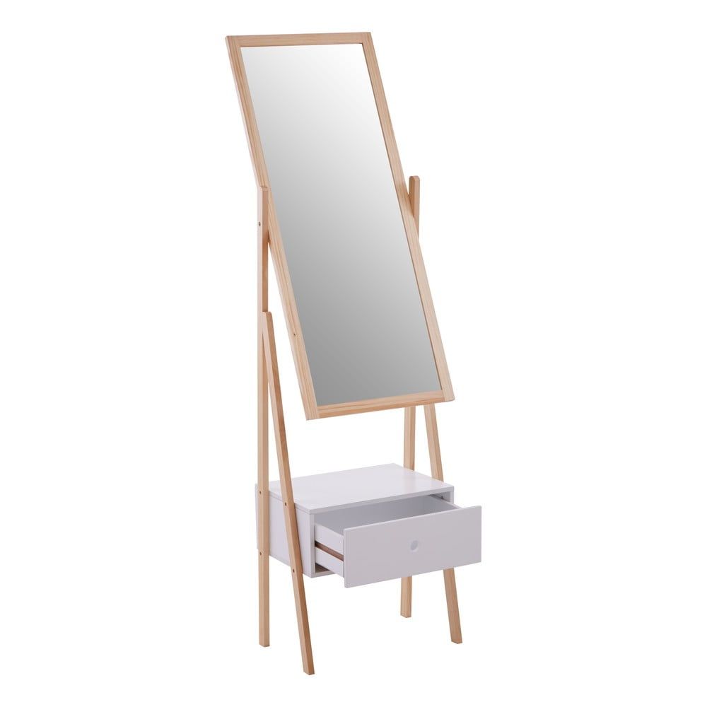 Stojací zrcadlo s dřevěným rámem 45x160 cm Rostok – Premier Housewares - Bonami.cz