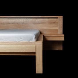 Manzelska postel na miru z duboveho dreva s nočními stolky 