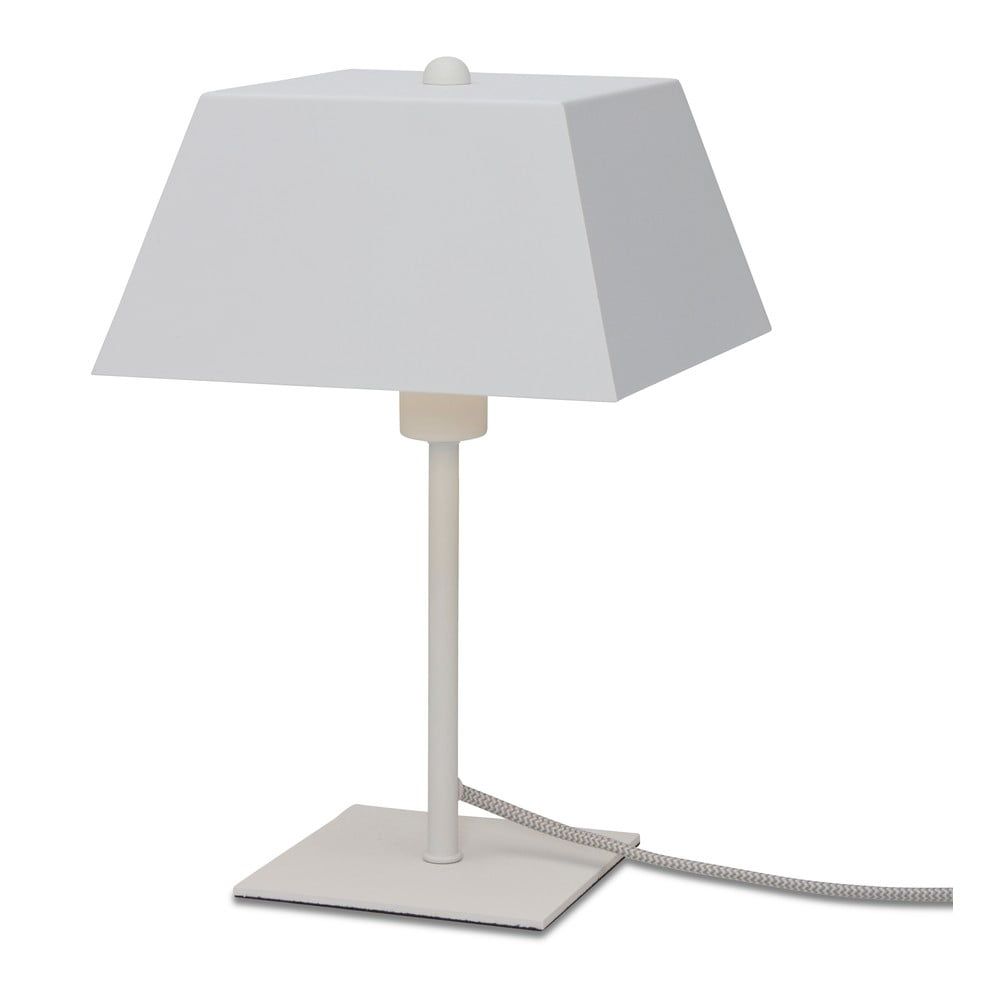 Bílá stolní lampa s kovovým stínidlem (výška 31 cm) Perth – it\'s about RoMi - Bonami.cz