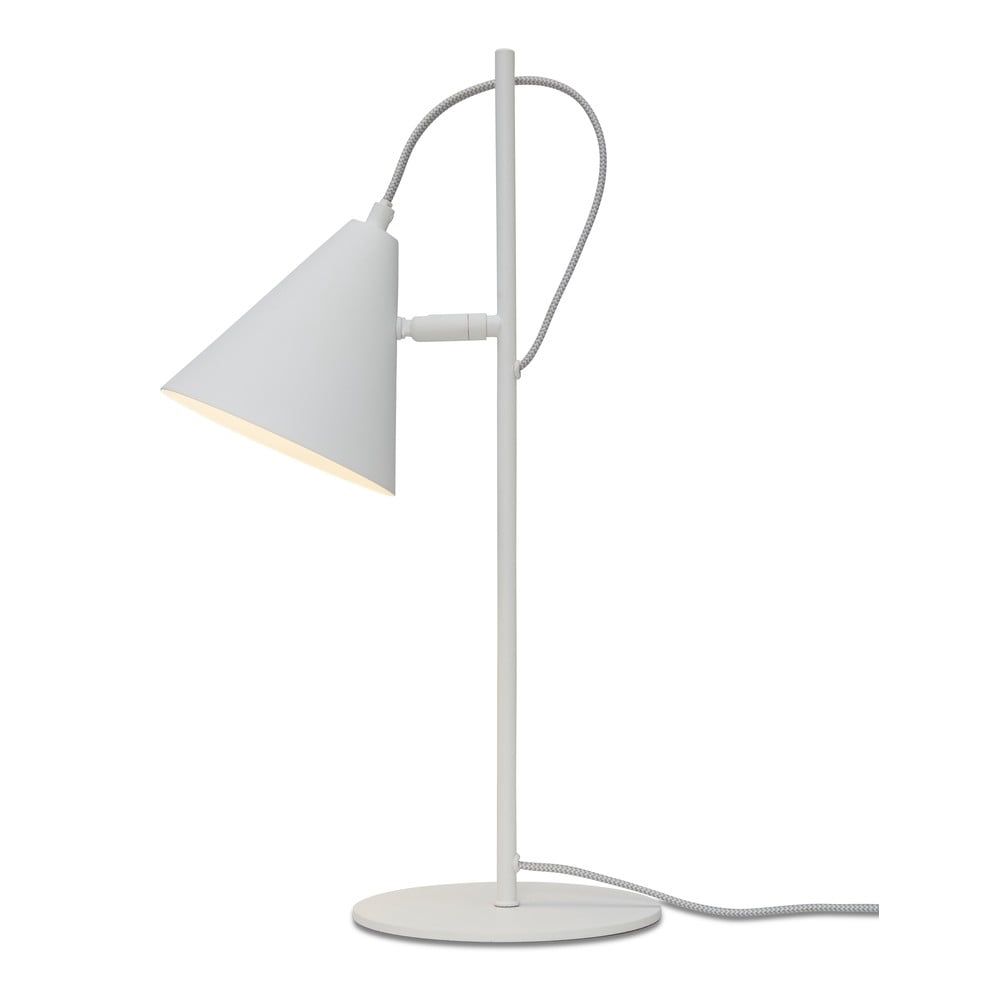 Bílá stolní lampa s kovovým stínidlem (výška 50,5 cm) Lisbon – it\'s about RoMi - Bonami.cz