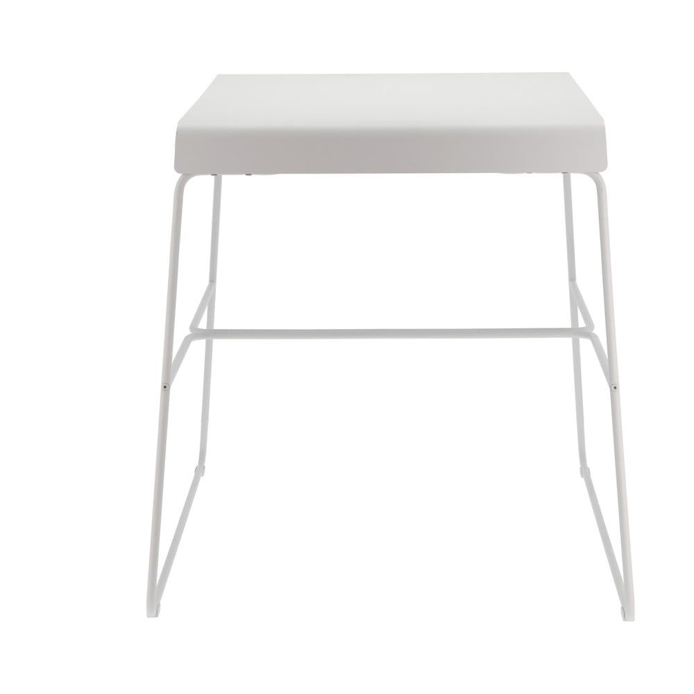 Bílý kovový jídelní stůl 58x75 cm A-Café – Zone - Bonami.cz