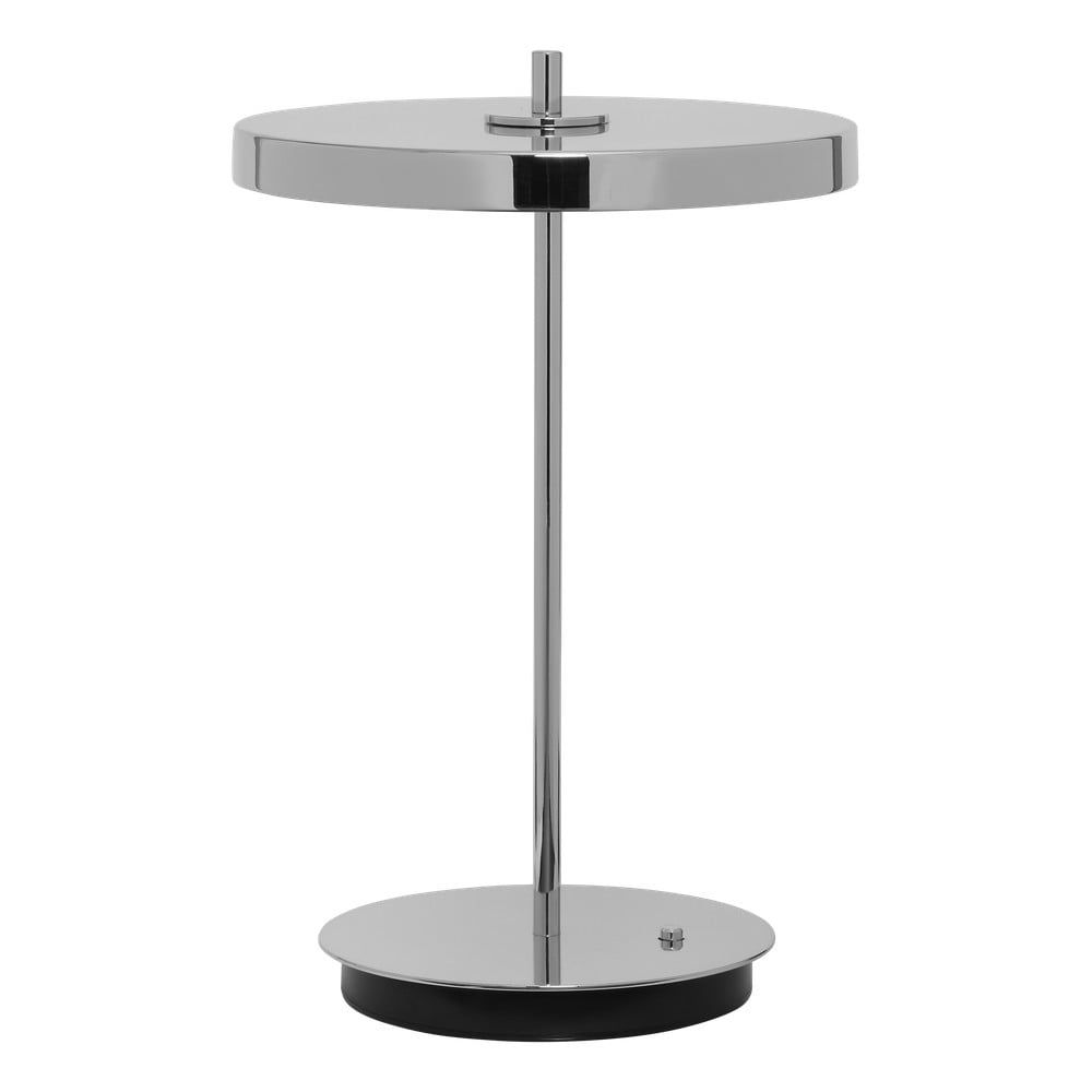 LED stmívatelná stolní lampa ve stříbrné barvě s kovovým stínidlem (výška 31 cm) Asteria Move – UMAGE - Bonami.cz