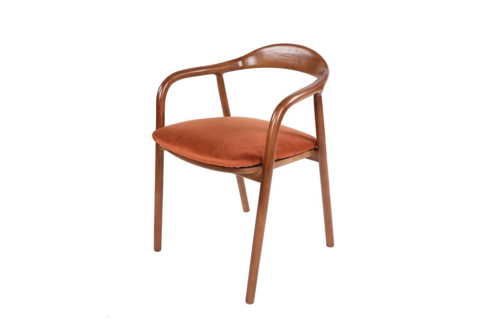 Kalune design Jídelní židle PA hnědá s oranžovou - iodesign.cz