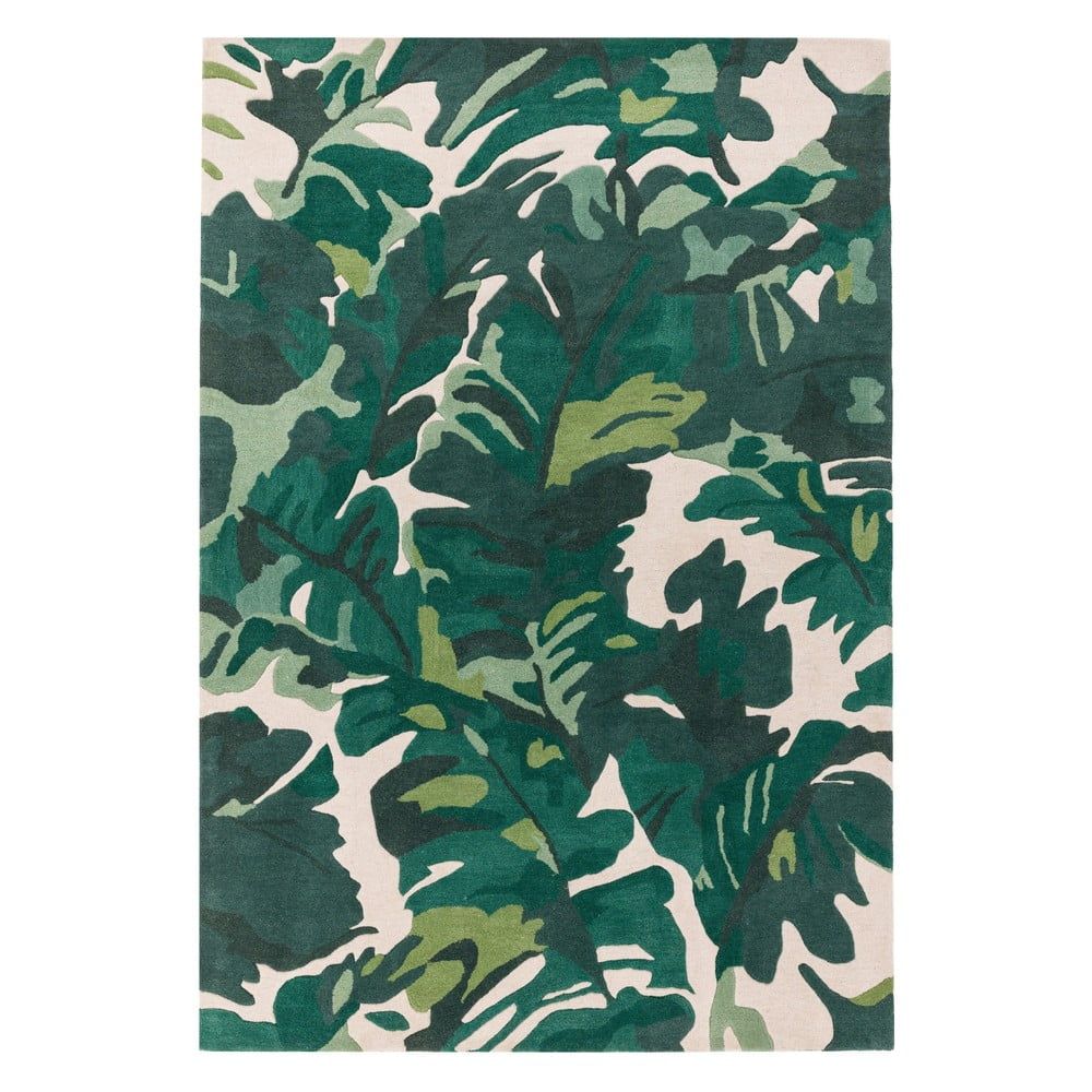 Tmavě zelený ručně tkaný vlněný koberec 160x230 cm Matrix – Asiatic Carpets - Bonami.cz