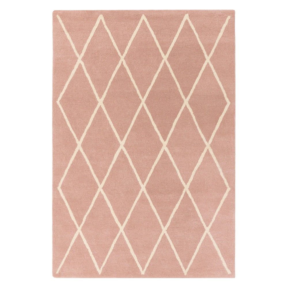 Růžový ručně tkaný vlněný koberec 200x290 cm Albany – Asiatic Carpets - Bonami.cz