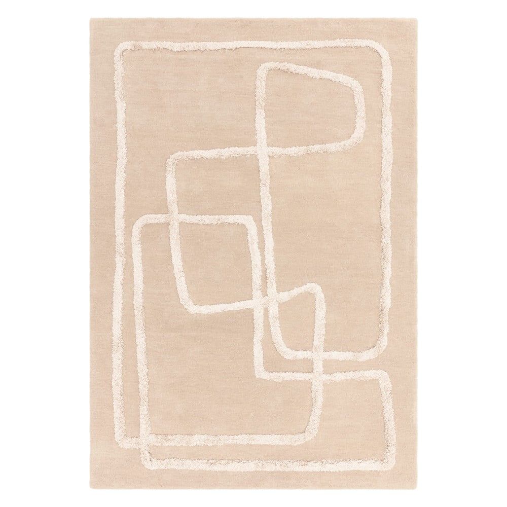 Béžový ručně tkaný vlněný koberec 200x300 cm Matrix – Asiatic Carpets - Bonami.cz