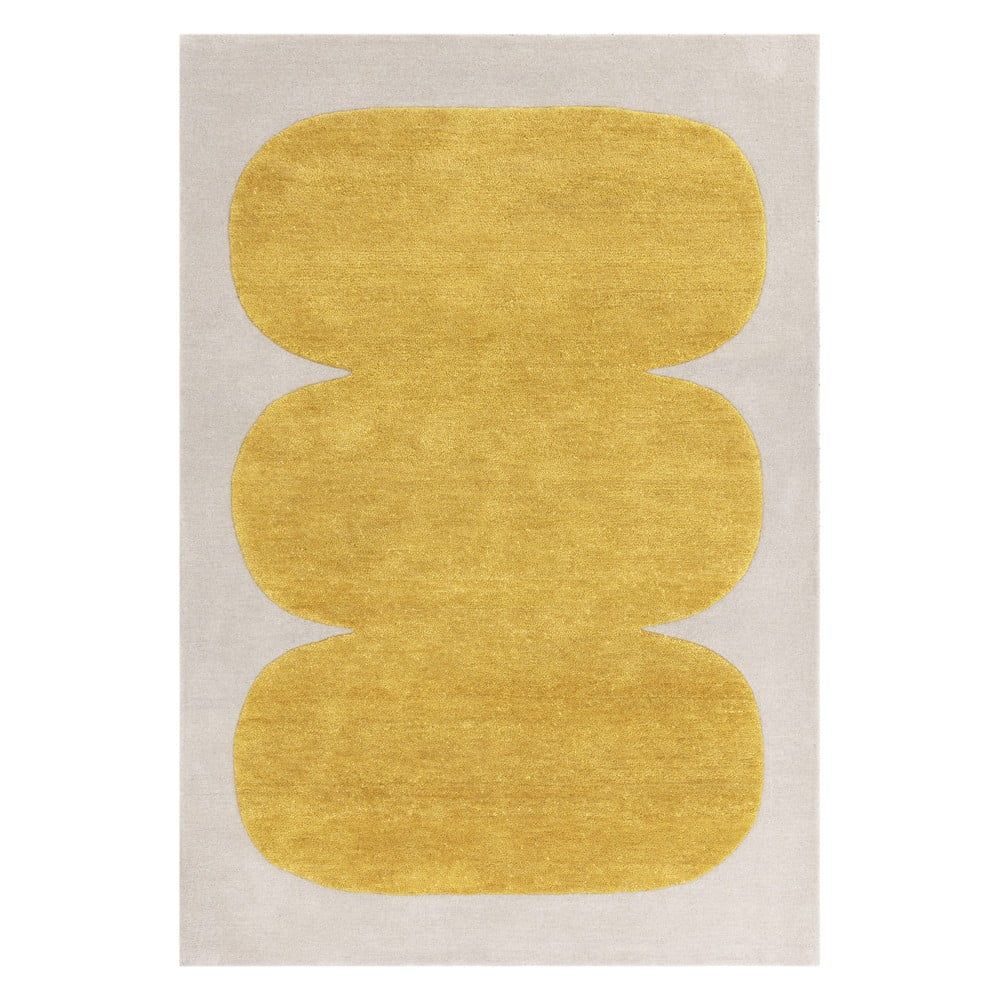 Okrově žlutý ručně tkaný vlněný koberec 200x290 cm Canvas – Asiatic Carpets - Bonami.cz
