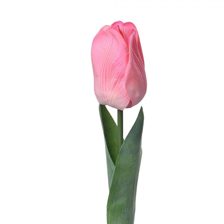 Umělá dekorační květina růžový tulipán - 6*6*50 cm Clayre & Eef - LaHome - vintage dekorace