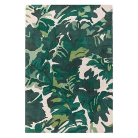 Tmavě zelený ručně tkaný vlněný koberec 160x230 cm Matrix – Asiatic Carpets Bonami.cz