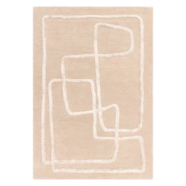 Béžový ručně tkaný vlněný koberec 200x300 cm Matrix – Asiatic Carpets Bonami.cz