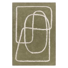 Zelený ručně tkaný vlněný koberec 120x170 cm Matrix – Asiatic Carpets Bonami.cz