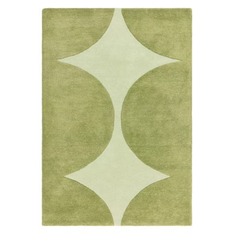 Zelený ručně tkaný vlněný koberec 200x290 cm Canvas – Asiatic Carpets Bonami.cz