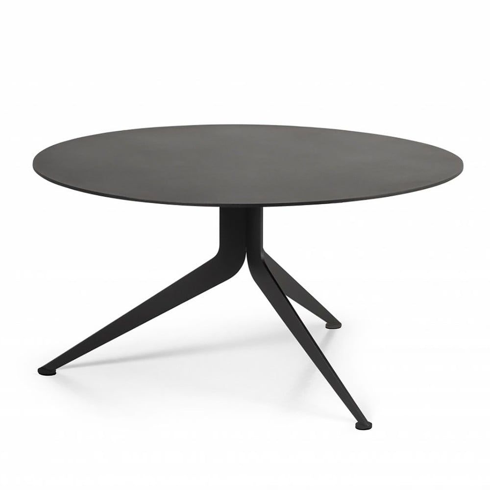 Černý kovový kulatý konferenční stolek ø 78 cm Daley – Spinder Design - Bonami.cz
