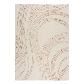 Oranžovo-krémový vlněný koberec 160x230 cm Abstract Swirl – Flair Rugs Bonami.cz