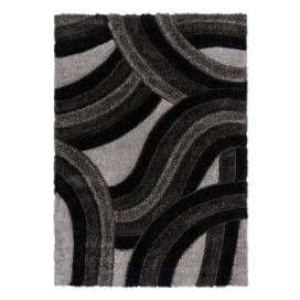 Černo-šedý ručně tkaný koberec z recyklovaných vláken 200x290 cm Velvet – Flair Rugs Bonami.cz