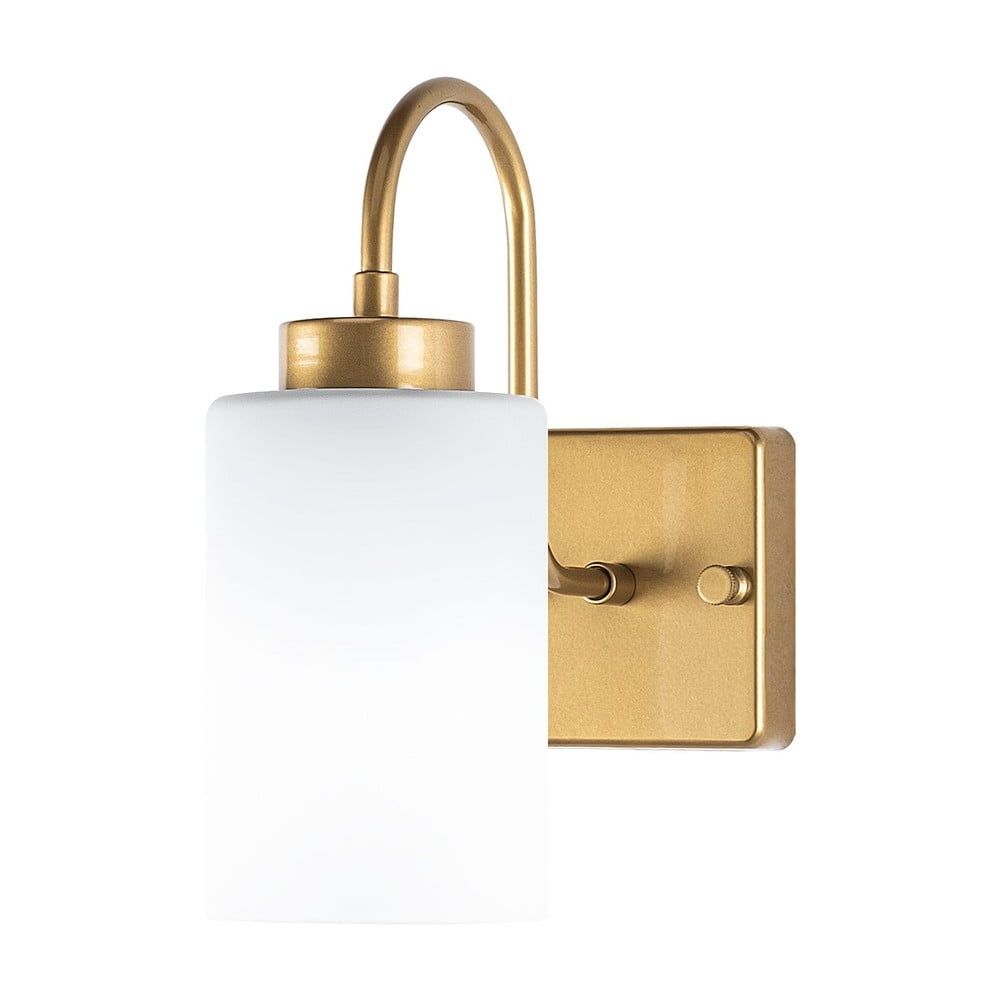 Nástěnné svítidlo v bílé a zlaté barvě ø 10 cm Duzsuz – Opviq lights - Bonami.cz