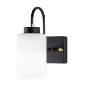 Černobílé nástěnné svítidlo ø 10 cm Duzsuz – Opviq lights