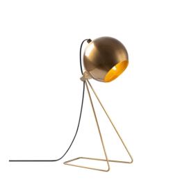 Stolní lampa v měděné barvě s kovovým stínidlem (výška 45 cm) Mixed – Opviq lights