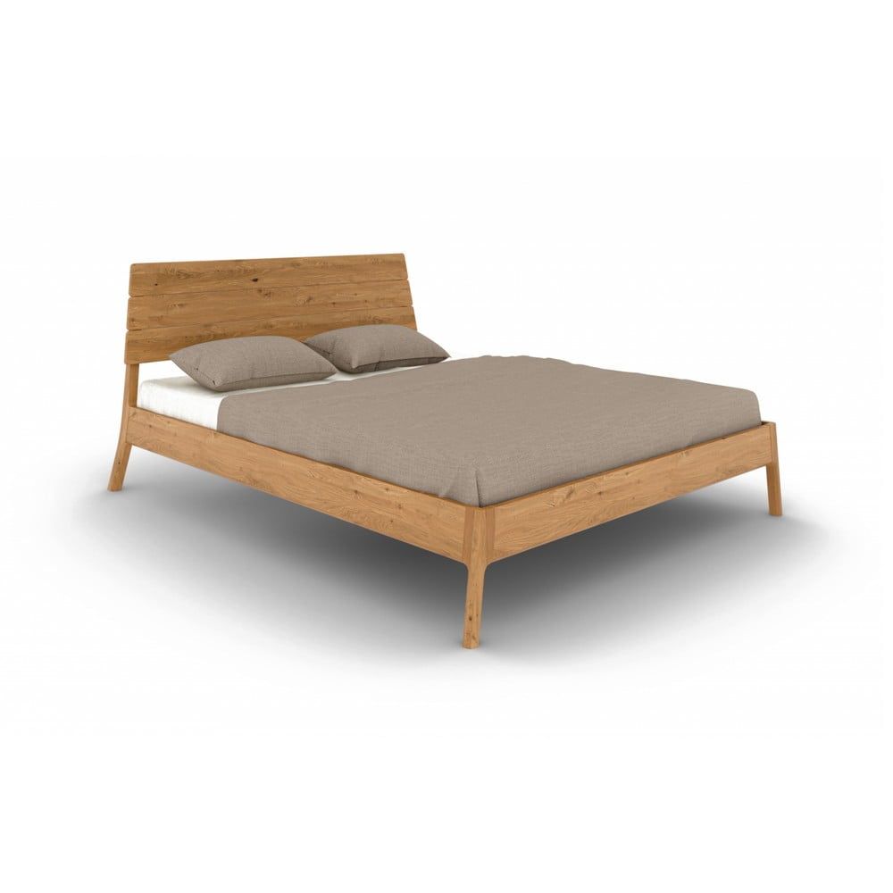 Dvoulůžková postel z dubového dřeva v přírodní barvě 200x200 cm Twig – The Beds - Bonami.cz