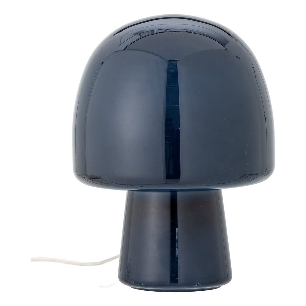 Tmavě modrá stolní lampa se skleněným stínidlem (výška 26,5 cm) Paddy – Bloomingville - Bonami.cz