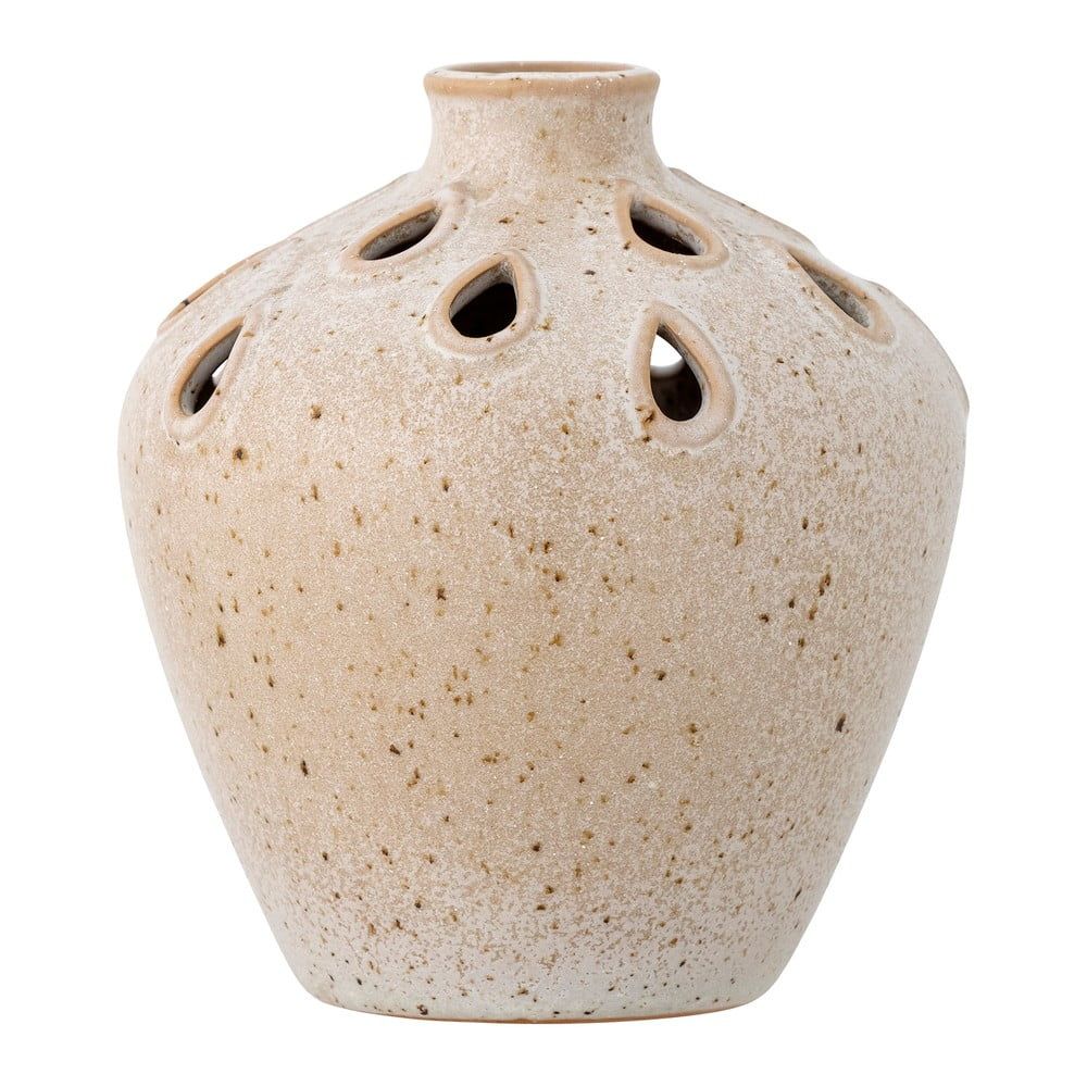 Béžová váza z kameniny (výška 15 cm) Minel – Bloomingville - Bonami.cz