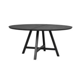 ROWICO Jídelní stůl CARRADALE kulatý černý ø150 cm