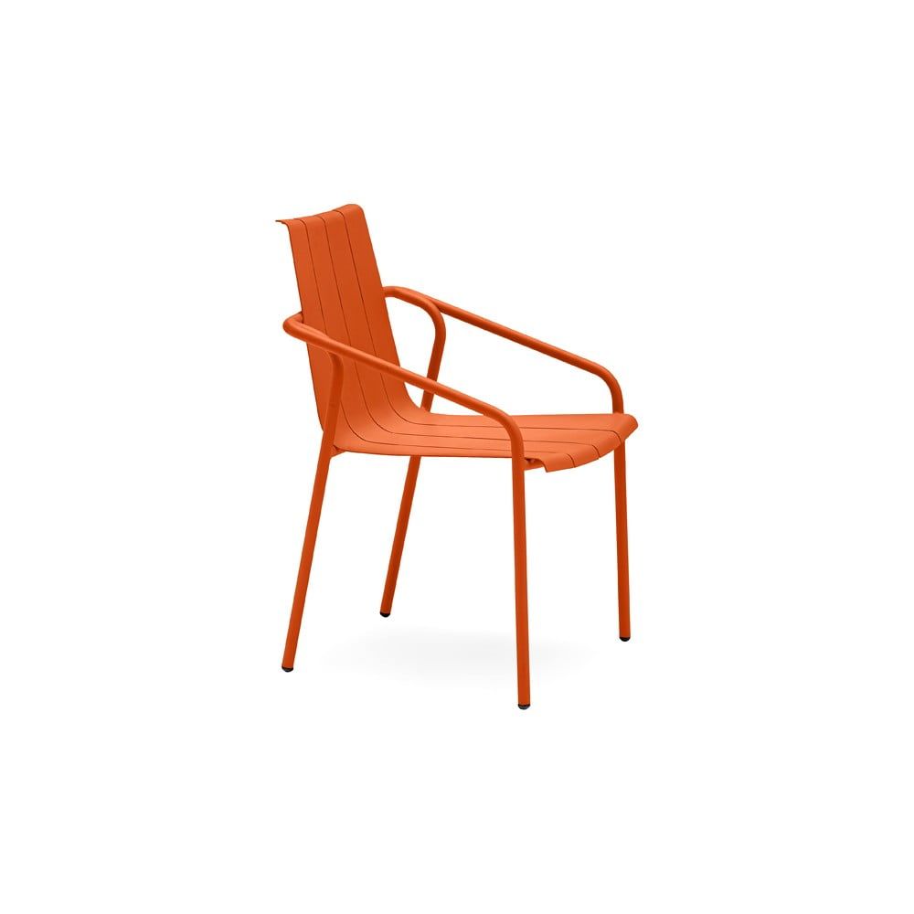 Oranžové kovové zahradní židle v sadě 4 ks Fleole – Ezeis - Bonami.cz