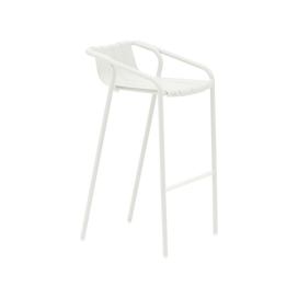 Světle šedé kovové zahradní barové židle v sadě 2 ks Fleole – Ezeis