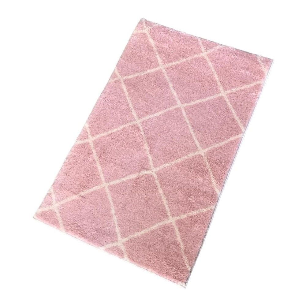 Růžová koupelnová předložka 50x80 cm Diamond – Mila Home - Bonami.cz
