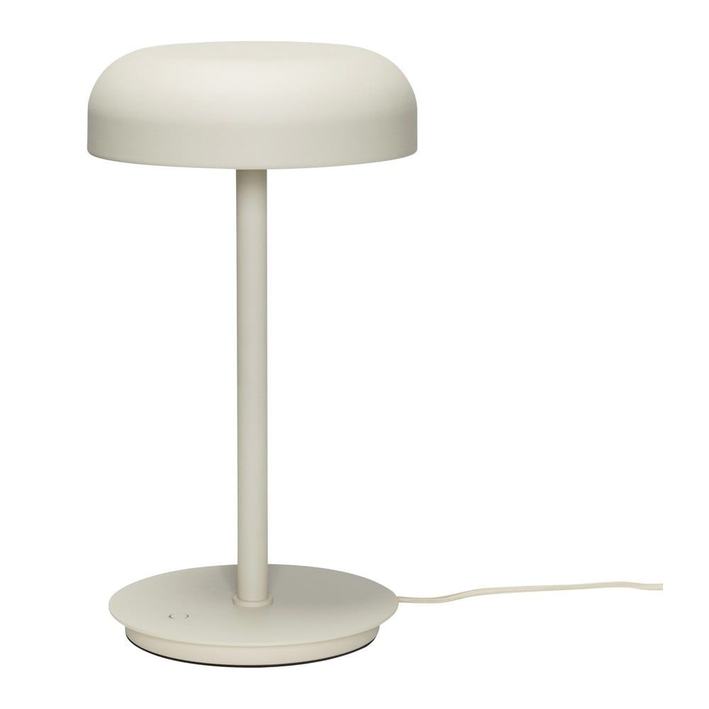 Krémová LED stmívatelná stolní lampa (výška 37 cm) Velo – Hübsch - Bonami.cz