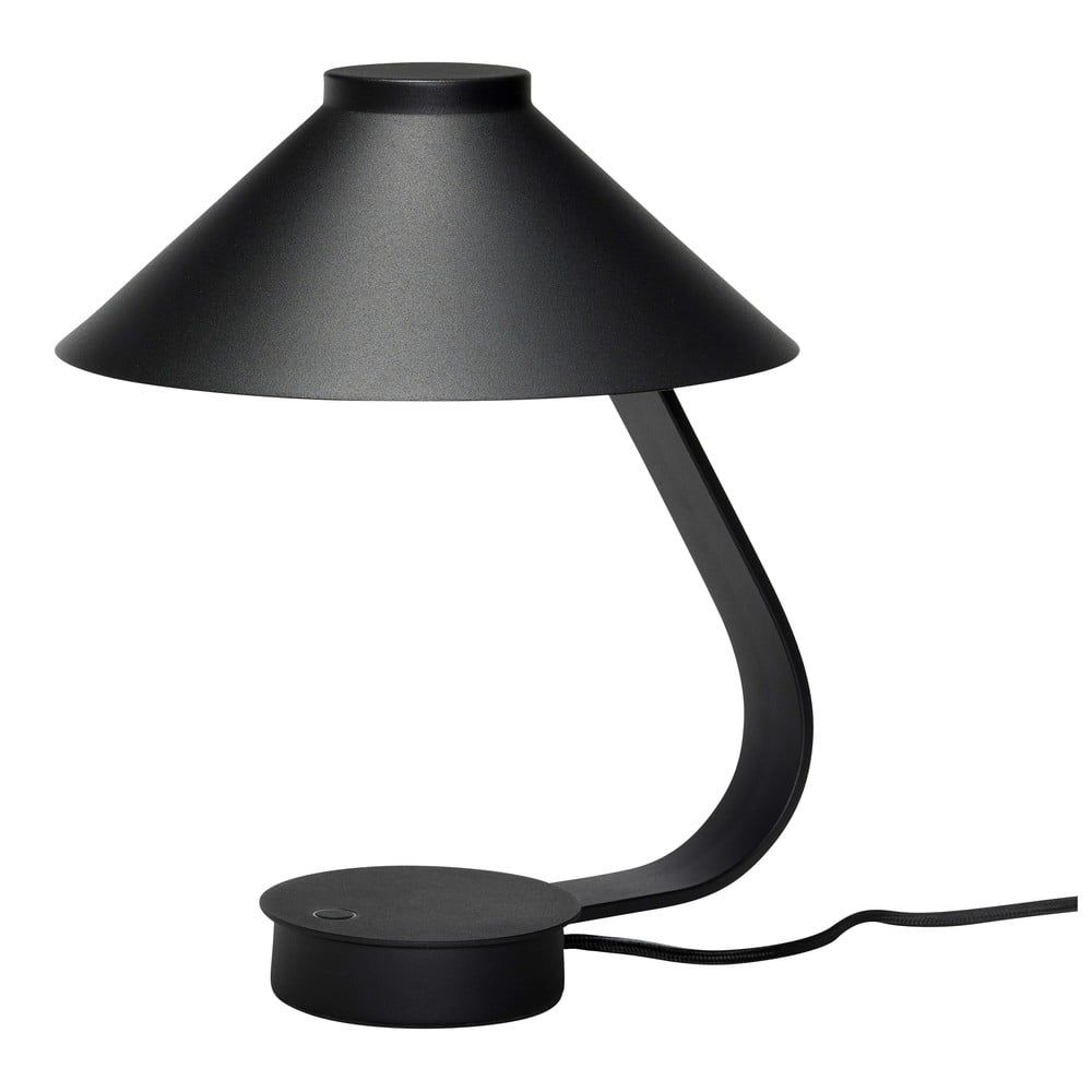 Černá LED stmívatelná stolní lampa (výška 31 cm) Muri – Hübsch - Bonami.cz