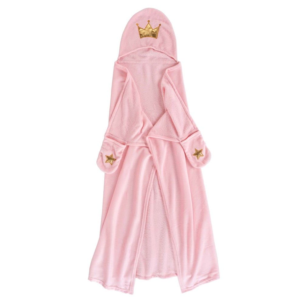 Růžová dětská deka s kapucí z mikroflanelu 100x120 cm Ariel – douceur d\'intérieur - Bonami.cz