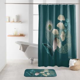 Sprchový závěs 180x200 cm Ginkoblue – douceur d\'intérieur