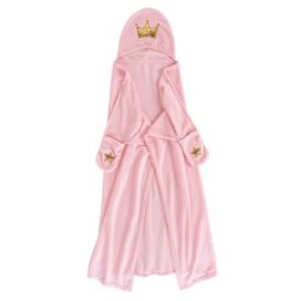 Růžová dětská deka s kapucí z mikroflanelu 100x120 cm Ariel – douceur d\'intérieur