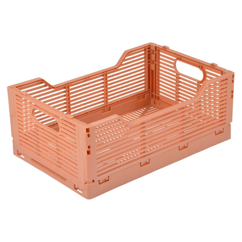 Plastový úložný box v lososové barvě 30x20x11.5 cm – Homéa - Bonami.cz