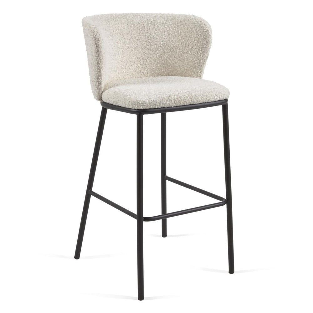 Bílé barové židle v sadě 2 ks (výška sedáku 75 cm) Ciselia – Kave Home - Bonami.cz