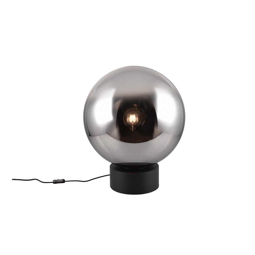 Černá LED stolní lampa se skleněným stínidlem (výška 60 cm) Cipallone – CINQUE - Bonami.cz