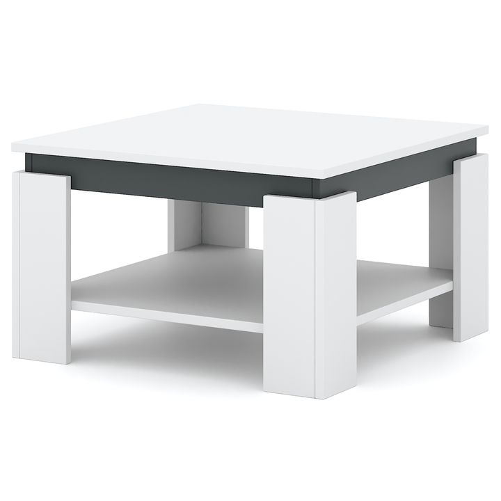 Konferenční stolek CRAIG bílá/antracitová - SCONTO Nábytek s.r.o.