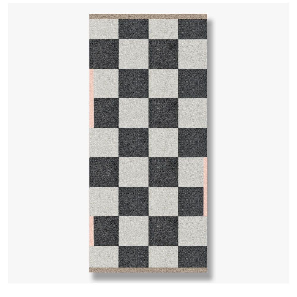 Černo-bílý pratelný koberec 70x150 cm Square – Mette Ditmer Denmark - Bonami.cz